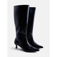 thumbnail image 1 of No Boundaries Women’s Kitten Heel Tall Boots, 1 of 5