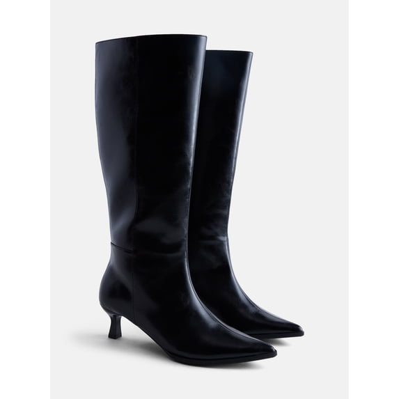 No Boundaries Women’s Kitten Heel Tall Boots