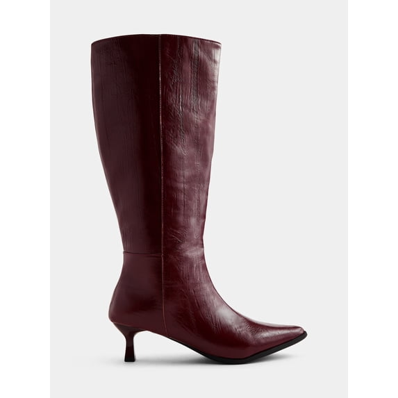 No Boundaries Women’s Kitten Heel Tall Boots