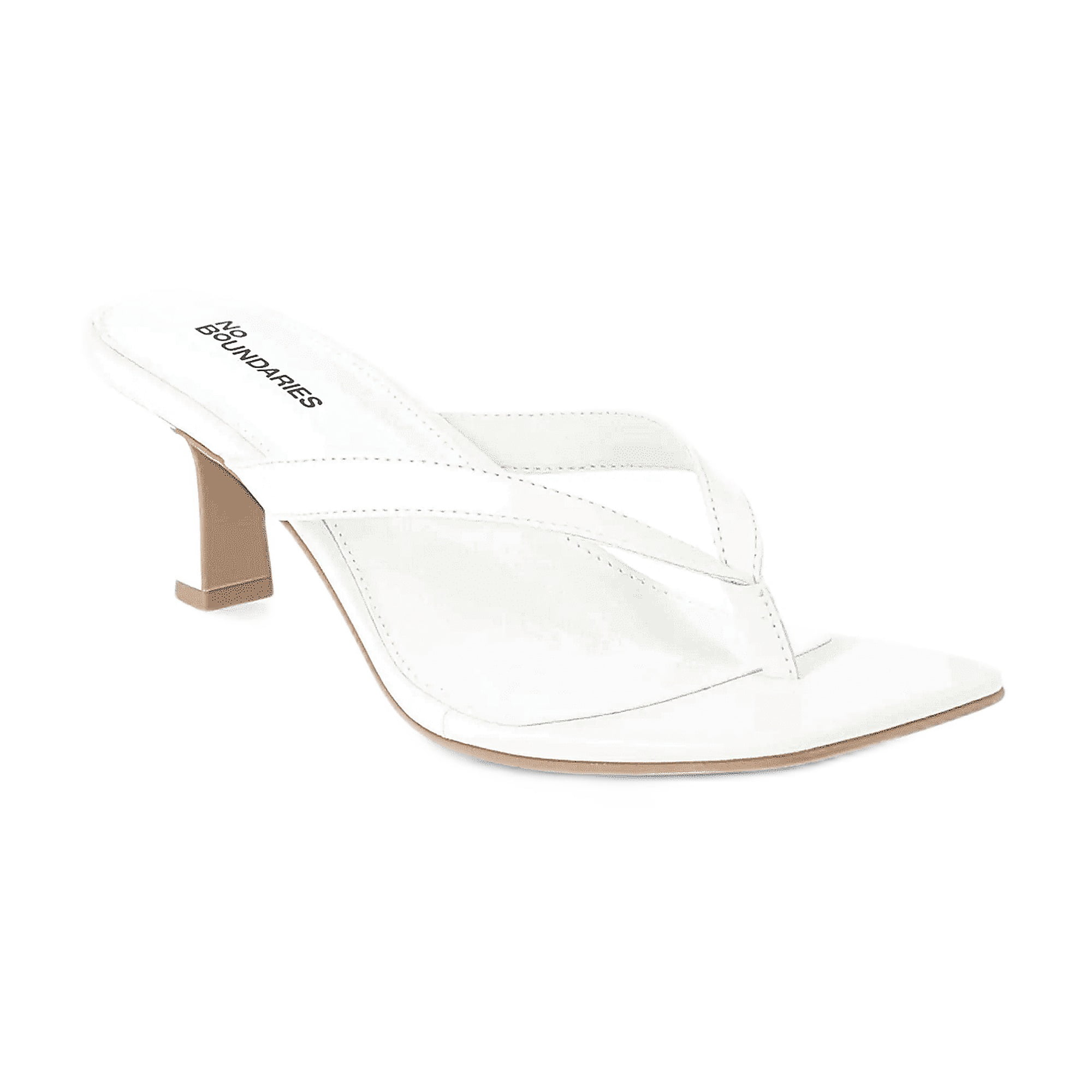 No Boundaries Women's Kitten Heel Thong Sandal