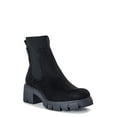 No Boundaries Women's Knit Chelsea Boots, Wide Width Available