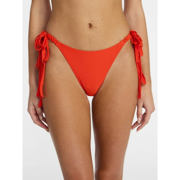 No Boundaries Macrame Bikini Bottoms, Women’s XXS-XXL