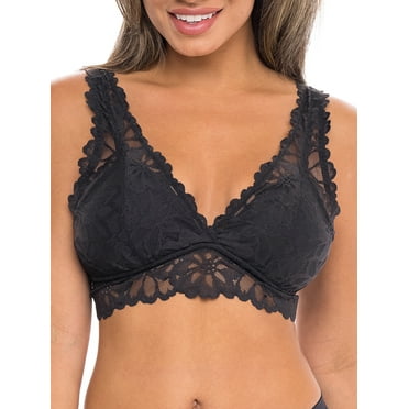 No Boundaries Women's Lace Push Up Bralette