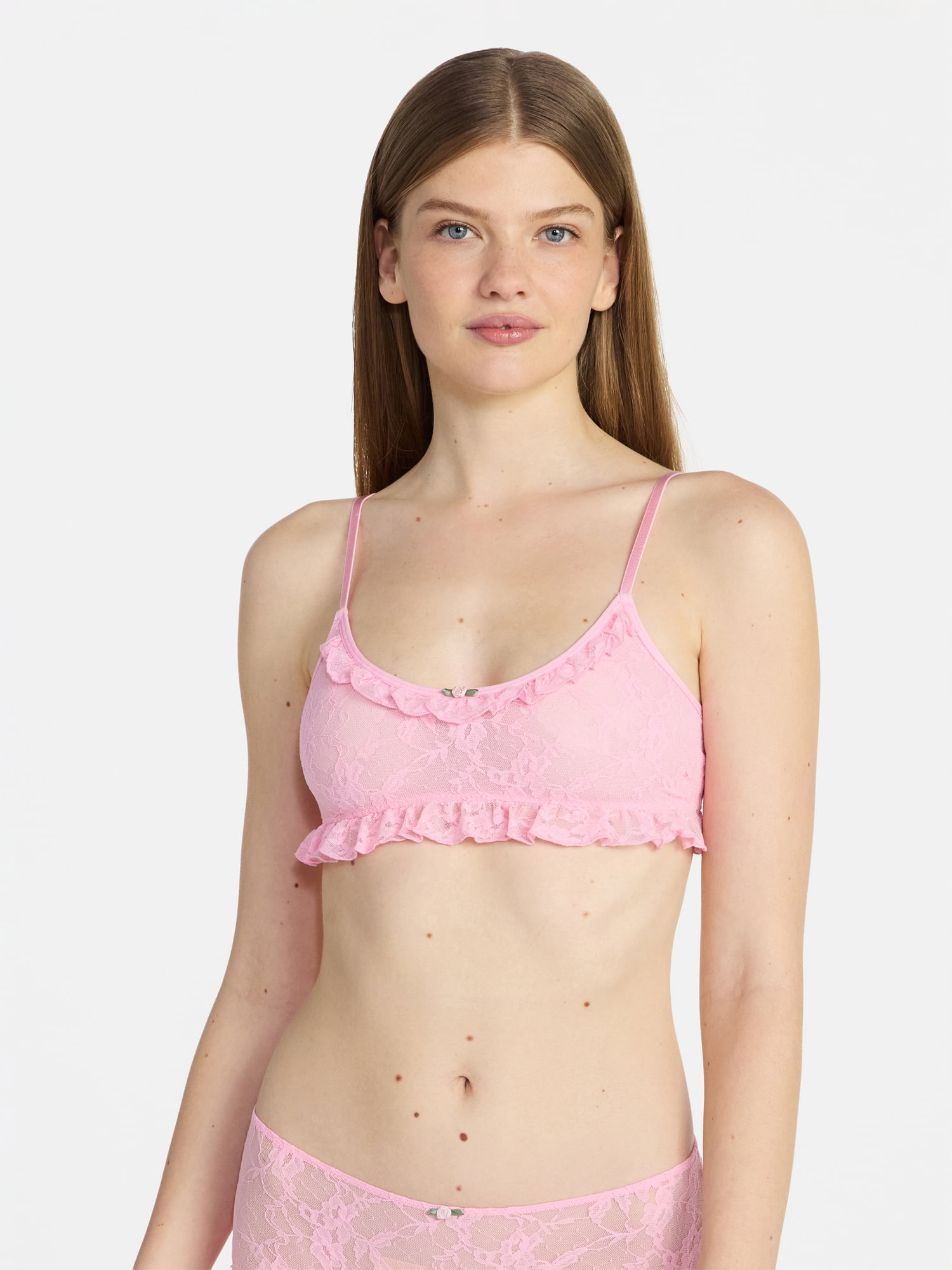No Boundaries Lace Scoop Bralette, Women's 32A-44DDD