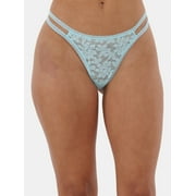 NO BOUNDARIES Lace Strappy Thong Panties, Women's