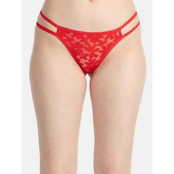 No Boundaries Lace Strappy Thong Panties, Women's