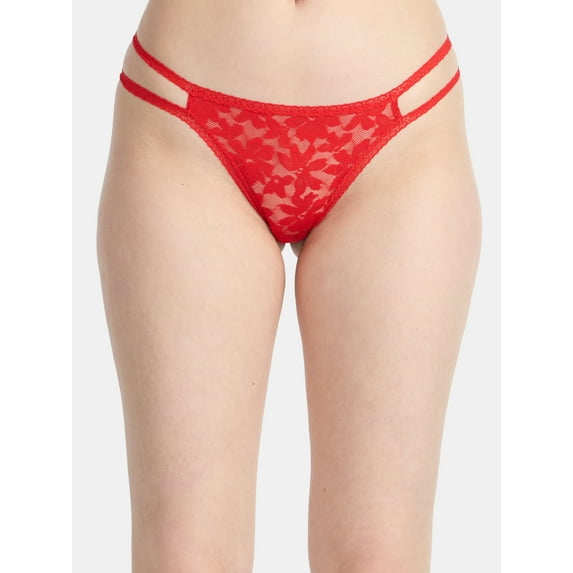 No Boundaries Lace Strappy Thong Panties, Women's