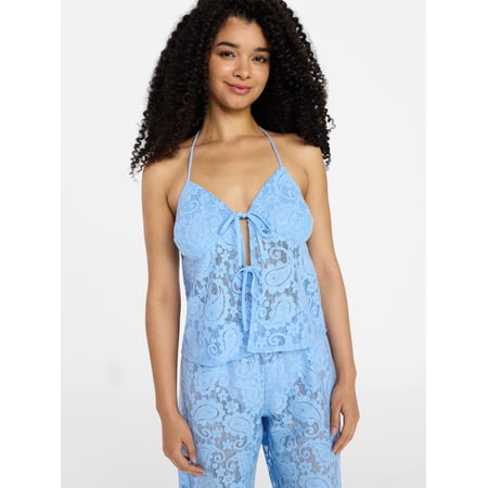 No Boundaries Lace Tank Swim Coverup, Women's XXS-XXL