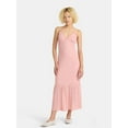 thumbnail image 1 of No Boundaries Triangle Maxi Dress with Lace Trim, Women's, 1 of 4