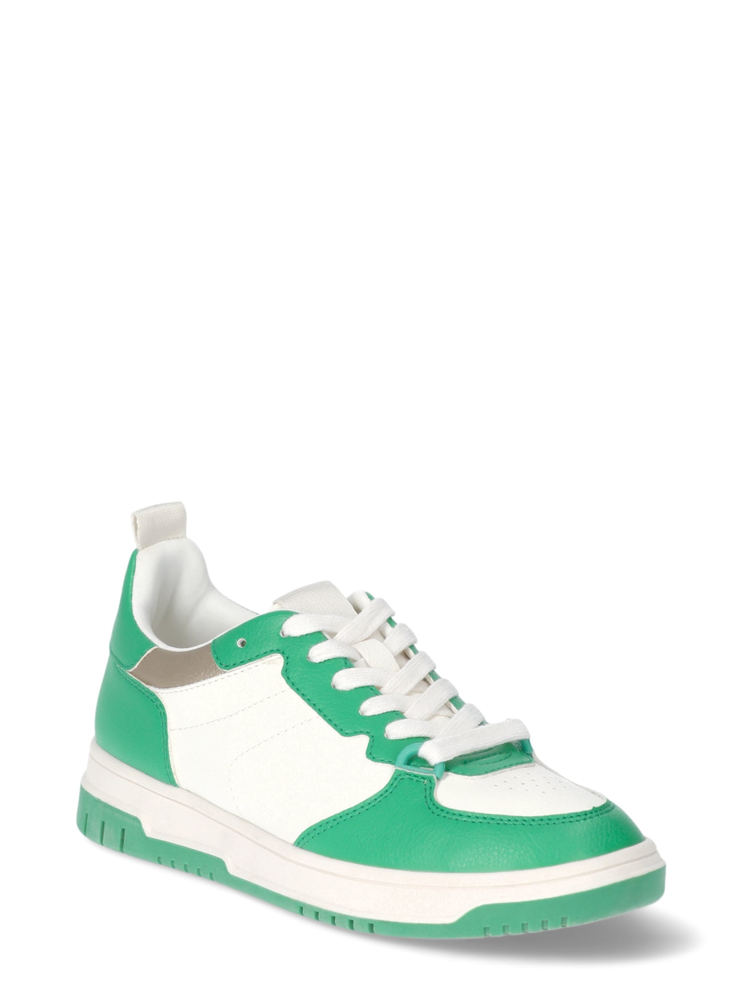 No Boundaries Women's Lace Up Court Sneakers
