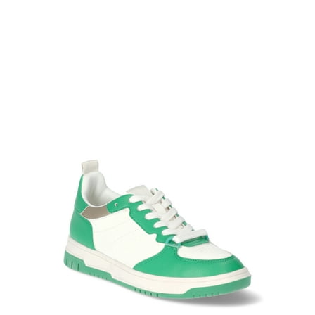 No Boundaries Women's Lace Up Court Sneakers