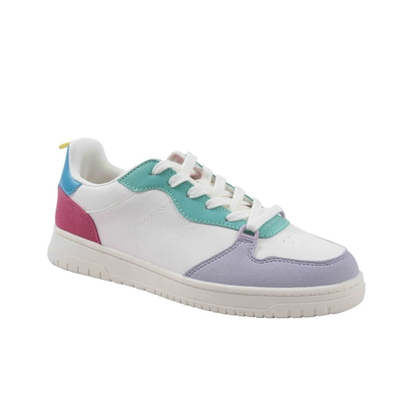 No Boundaries Women's Lace Up Court Sneakers