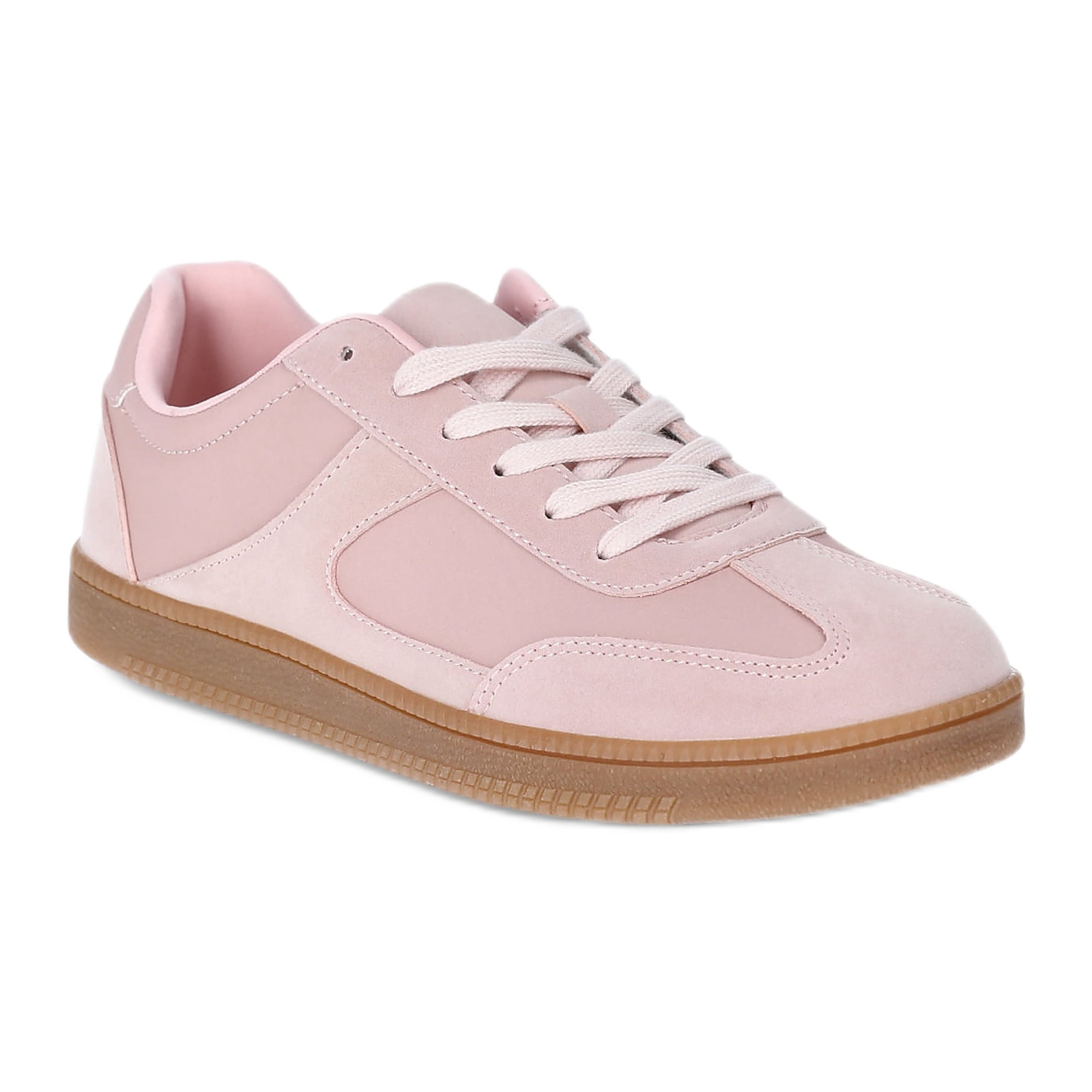 No Boundaries Women's Lace Up Sport Sneakers, Wide Width Available