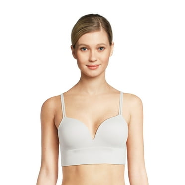 No Boundaries Women's Light Lift Wirefree Seamless Ribbed Bra, Sizes S-XXXL