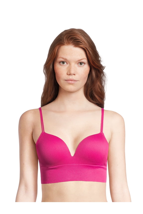 Women's Light Lift Wirefree Seamless Ribbed Bra, Sizes S-XXXL