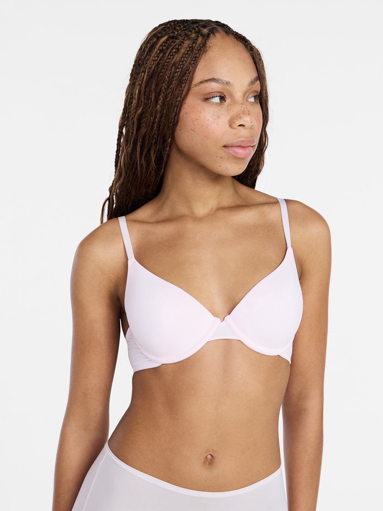 No Boundaries Lightly Lined Underwire T-Shirt Bra, Women's 34A to 40DDD