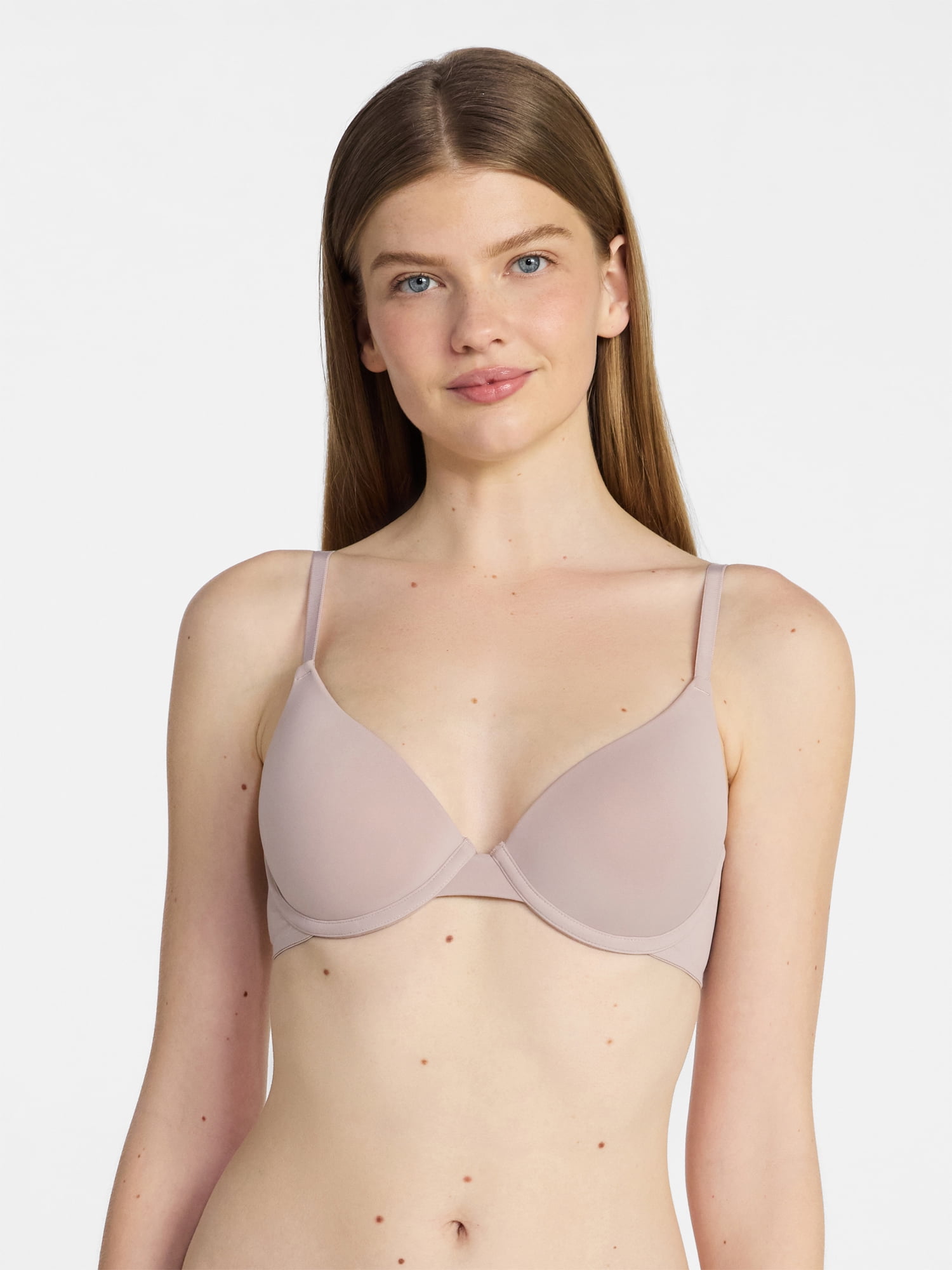 No Boundaries Lightly Lined Underwire T-Shirt Bra, Women's 34A to 40DDD