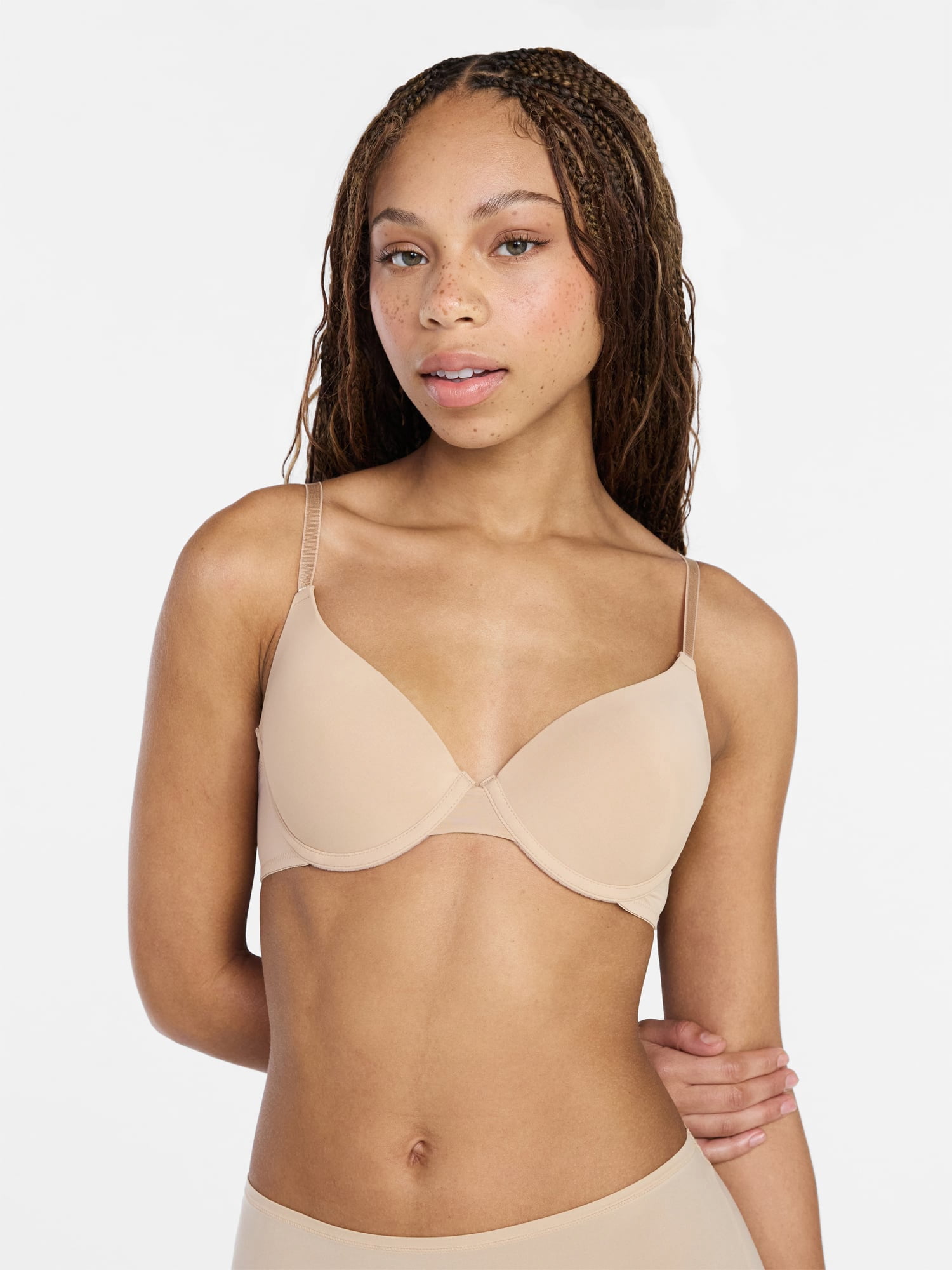 No Boundaries Lightly Lined Underwire T-Shirt Bra, Women's 34A to 40DDD