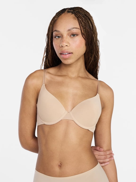 Lightly Lined Underwire T-Shirt Bra, Women's 34A to 40DDD
