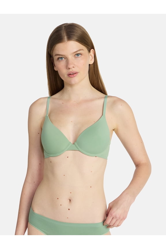 Lightly Lined Underwire T-Shirt Bra, Women's 34A to 40DDD