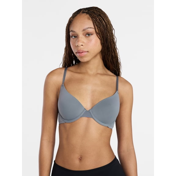 No Boundaries Lightly Lined Underwire T-Shirt Bra, Women's 34A to 40DDD