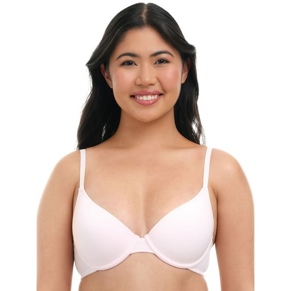 No Boundaries Lightly Lined Underwire T-Shirt Bra, Women's 34A to 40DDD