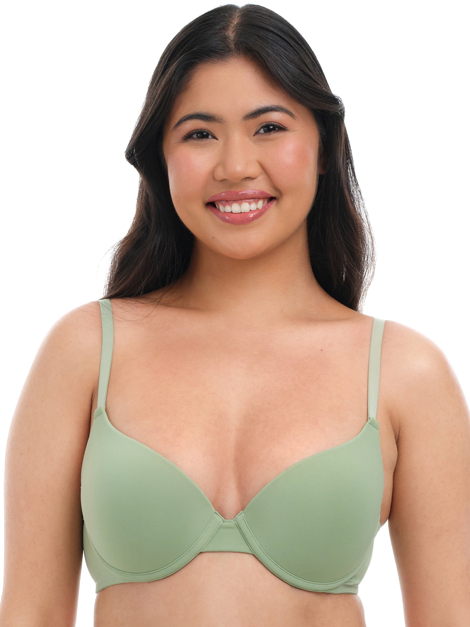 No Boundaries Lightly Lined Underwire T-Shirt Bra, Women's 34A to 40DDD