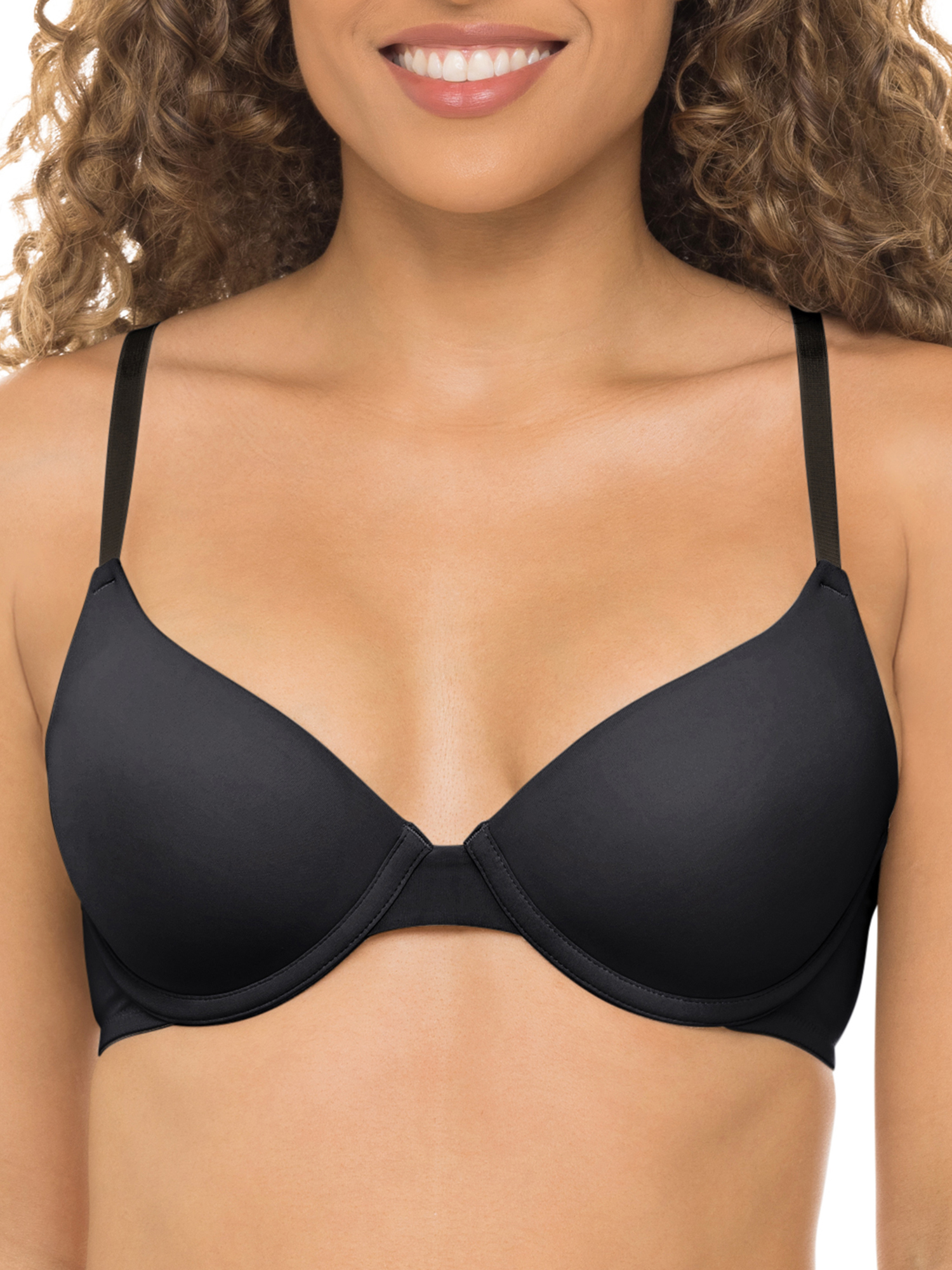 No Boundaries Women's Lightly Lined Underwire T-Shirt Bra, Sizes 34A to 40DDD - image 1 of 3