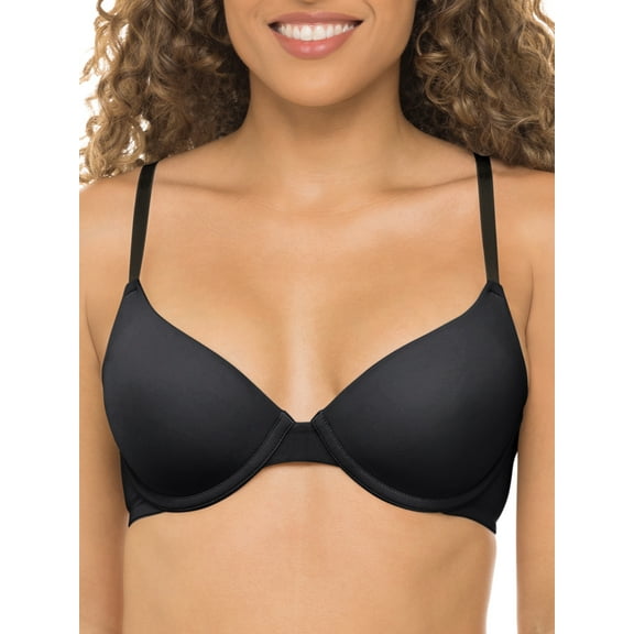 No Boundaries Women's Lightly Lined Underwire T-Shirt Bra, Sizes 34A to 40DDD