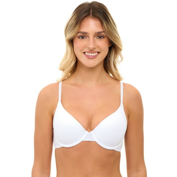 No Boundaries Women's Lightly Lined Underwire T-Shirt Bra, Sizes 34A to 40DDD