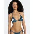 thumbnail image 1 of No Boundaries Lone Star Triangle Bikini Top, Women's XXS-XXL, 1 of 5