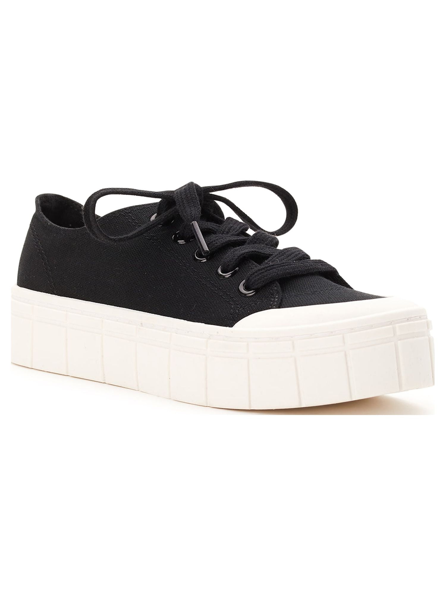 No Boundaries Women's Low Chunky Lug Fashion Sneakers