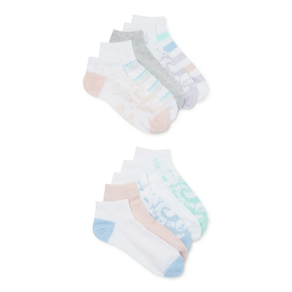 No Boundaries Women's Low-Cut Socks, 10-Pack, Sizes 4-10