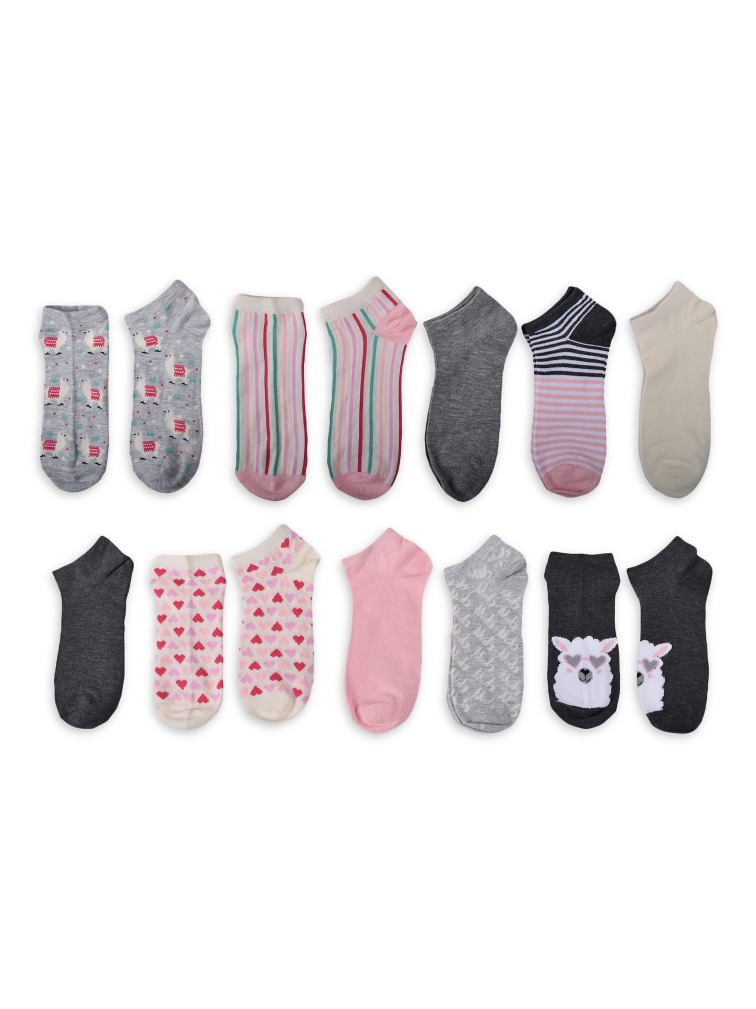 No Boundaries Women's Low-Cut Socks, 10-Pack, Sizes 4-10