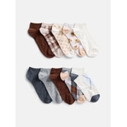 No Boundaries Women’s Low Cut Socks, 10 Pack, Shoe Sizes 4-10