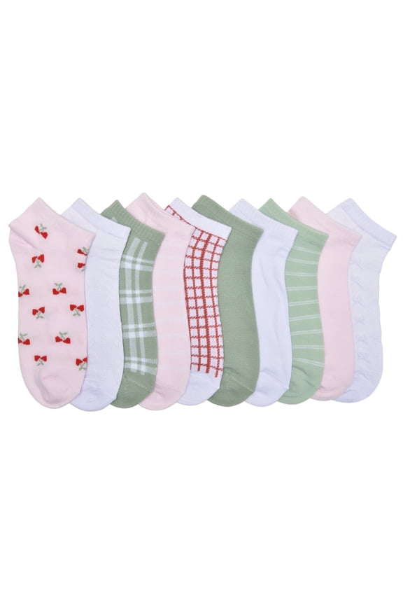 Women's Low-Cut Socks, 10-Pack, Sock Sizes 4-10
