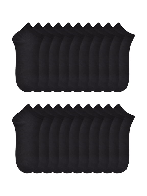 Women’s Low Cut Socks, 10 Pack, Shoe Sizes 4-10
