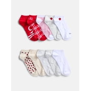 No Boundaries Women’s Low Cut Socks, 10 Pack, Shoe Sizes 4-10