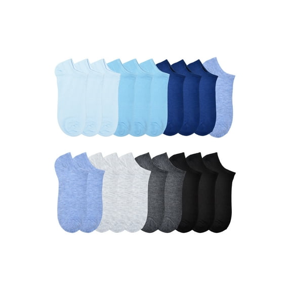 No Boundaries Womens Low-Cut Socks, 20-Pack, Shoe Size 4-10