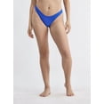 thumbnail image 1 of No Boundaries Women's Low Waist High Leg Cheeky Bikini Bottoms, Sizes XXS-XXL, 1 of 5