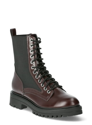 Black combat boots walmart sale