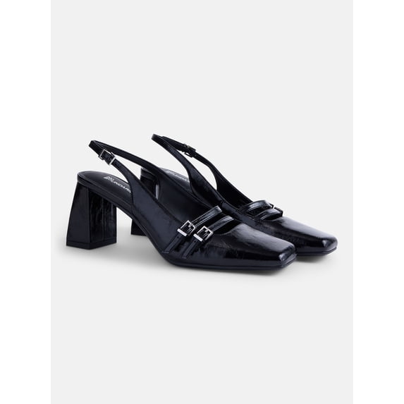 No Boundaries Women's Mary Jane Slingback Heels