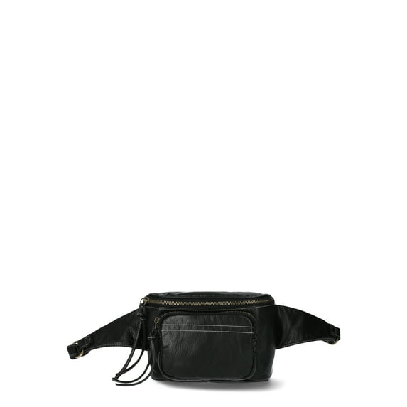 No Boundaries Women's Meredith Fanny Pack, Black