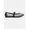 thumbnail image 1 of No Boundaries Women’s Mesh Mary Jane Flats, 1 of 5