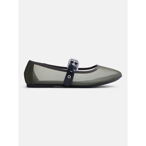 No Boundaries Women’s Mesh Mary Jane Flats