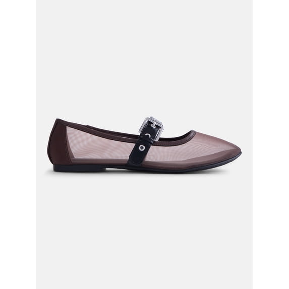 No Boundaries Women’s Mesh Mary Jane Flats