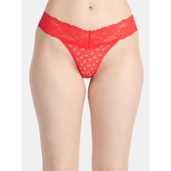 No Boundaries Micro Lace Thong Panties, Women's
