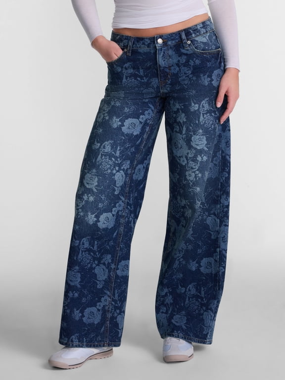 Mid Rise Baggy Jeans, 29", 31", 33" Inseams, Women's Sizes 00-24W