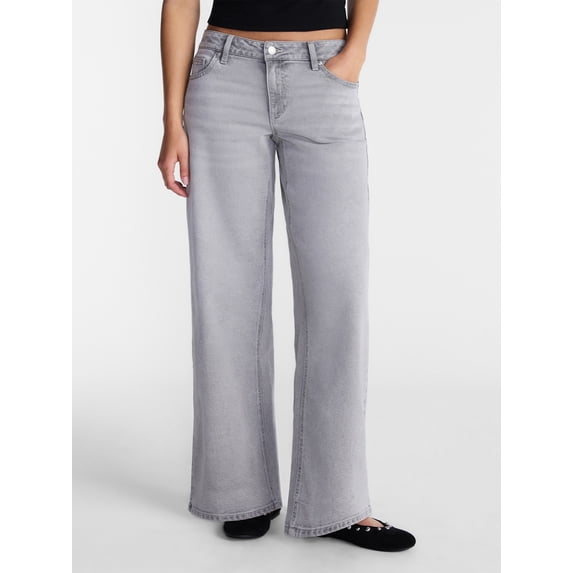 No Boundaries Mid Rise Baggy Jeans, 29", 31", 33" Inseams, Women's 00-24W