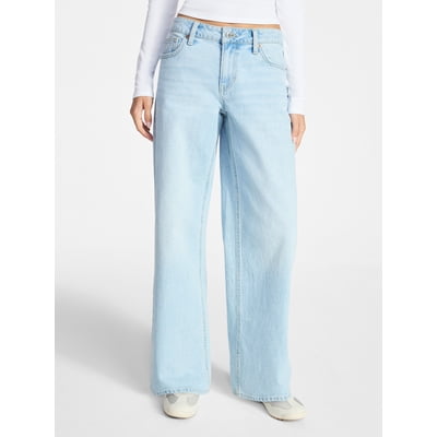 No Boundaries Mid Rise Baggy Jeans, 29", 31", 33" Inseams, Women's Sizes 00-24W